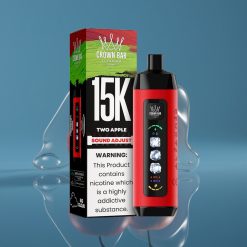 Al Fakher 15k Ice Adjust Clouds Disposable Device Dvije Jabuke – 15000 Puffova, LED Display, Mesh Coil