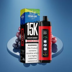 Al Fakher 15k Ice Adjust Clouds Disposable Device Grožđe i Bobice – 15000 puševa, 22ml tekućine, LED zaslon