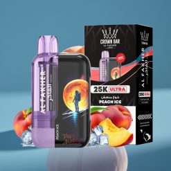 Al Fakher Crown Bar Ultra 25K Disposable Vape Breskva Led