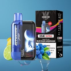 Al Fakher Crown Bar Ultra 25K Disposable Vape Plava Malina Limunada