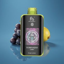 Fumot Tornado 25000 Puhova HD Zaslon, Grožđe Limun, 20ml