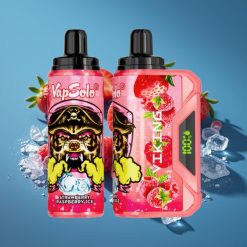 VapSolo VIKING 12000 Puffs Jednokratna E-cigareta Jagoda Malina Led