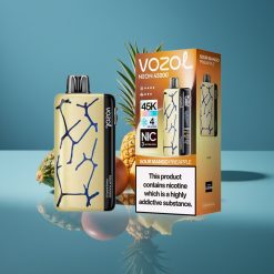 Vozol Neon 45K 45000 Puffova Jednokratna Vape s Mesh Coil i Prilagodljivim Ice Modom – Kiselo Mango Ananas