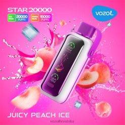 VOZOL STAR 20000 sočan led od breskve 2X6DV10 | Vozol Vape Review